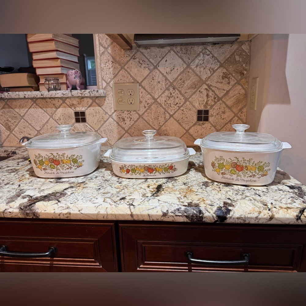 Corningware Floral Design Baking Dish Set
